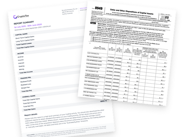 tax report example